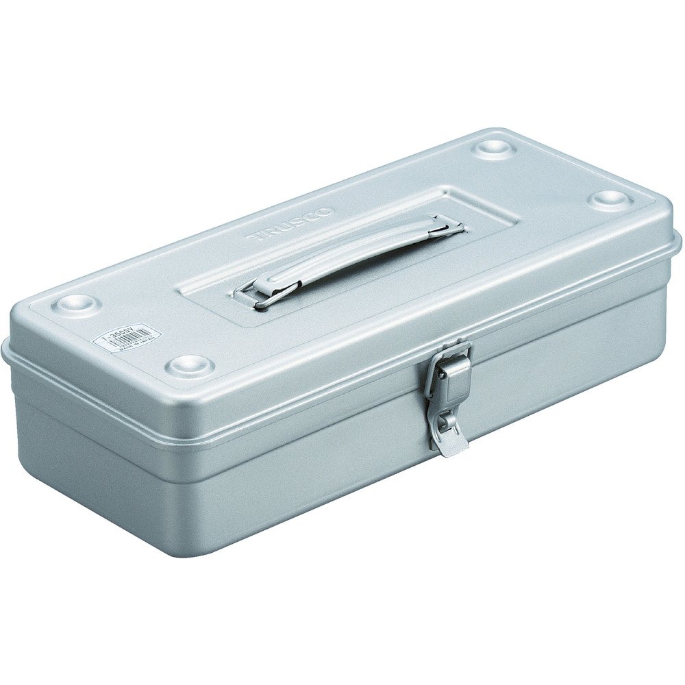 ◆商品名：トラスコ中山(TRUSCO) トランク型工具箱 シルバー M 373×163×102mm T-350SV