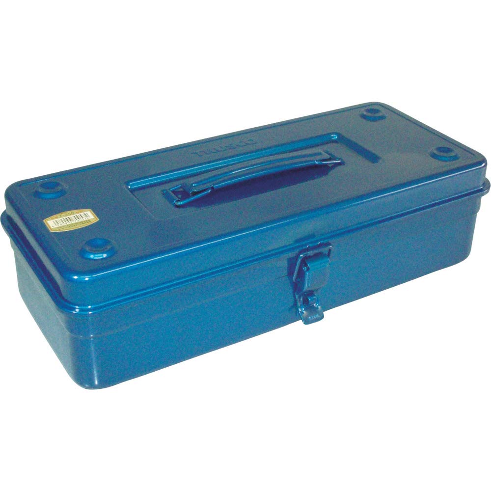 ◆商品名：TRUSCO(トラスコ) トランク型工具箱 373X163X102 ブルー T-350