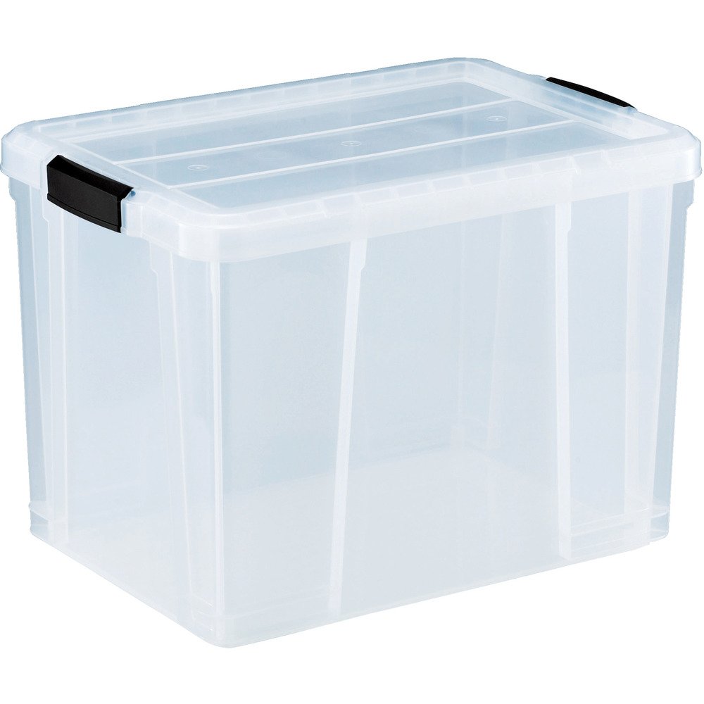 ◆商品名：TRUSCO(トラスコ) クリアライトボックス 収納ボックス 収納ケース 47L 透明 TCR-02D