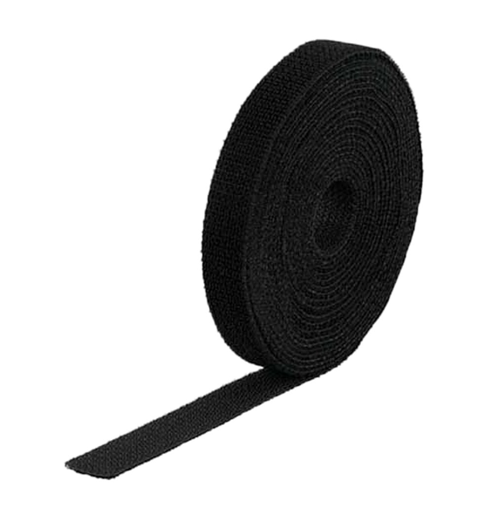 ◆商品名：TRUSCO(トラスコ) マジックバンド結束テープ 両面 黒 20ｍｍ×5ｍ