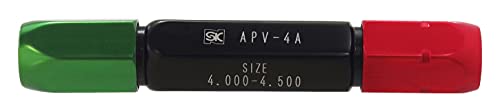 ◆商品名：新潟精機 SK 日本製 アルミピンバイス 両口タイプ 適用径4.000-4.500mm APV-4A●特殊樹脂コレットを採用で変形に強く、被対象物を傷付けにくいです。●軽量アルミ製です。●中