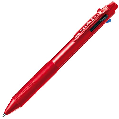 ◆商品名：ぺんてる 4色ボールペン ビクーニャ0.5mm BXC45B レッド