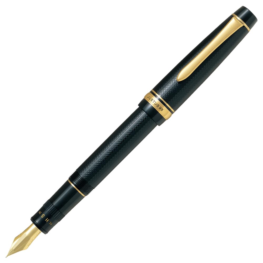 ◆商品名：パイロット 万年筆 ジャスタス95 FJ-3MR-NB-FM 中細字 ネットブラック