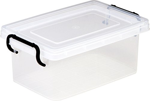 ◆商品名：和泉化成 収納コンテナ 日本製 セーフティBOX2型クリア (幅21.5×奥34×高14cm)細々した物を収納できるクリアケース ゲームソフトやACアダプタ、文房具など様々なものの収納におす