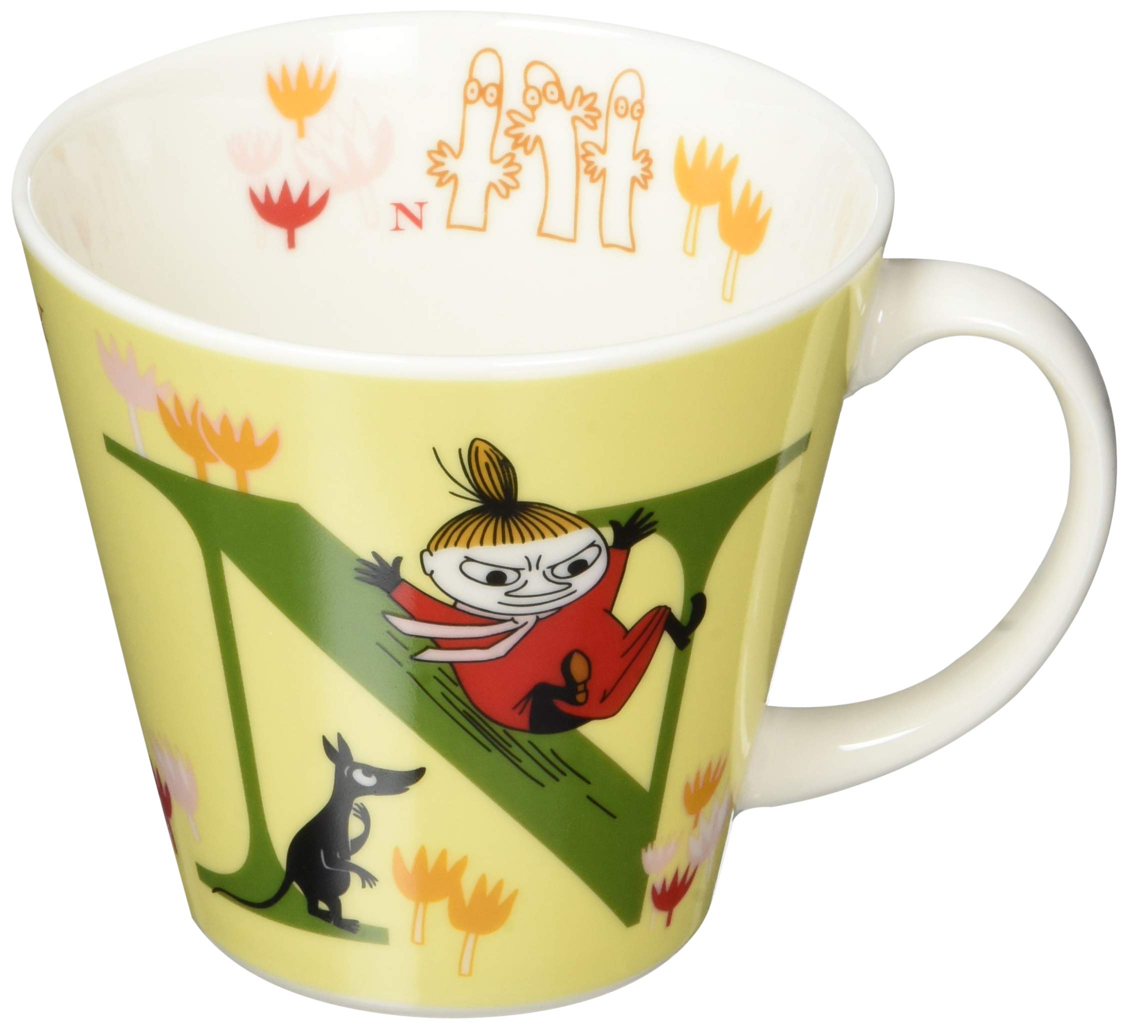◆商品名：山加商店 MOOMIN ( ムーミン ) イニシャル マグカップ N 容量約340ml 電子レンジ可 ムーミン グッズ 北欧 母の日 プレゼント 食器 ギフト商品紹介可愛いムーミン谷の住人が