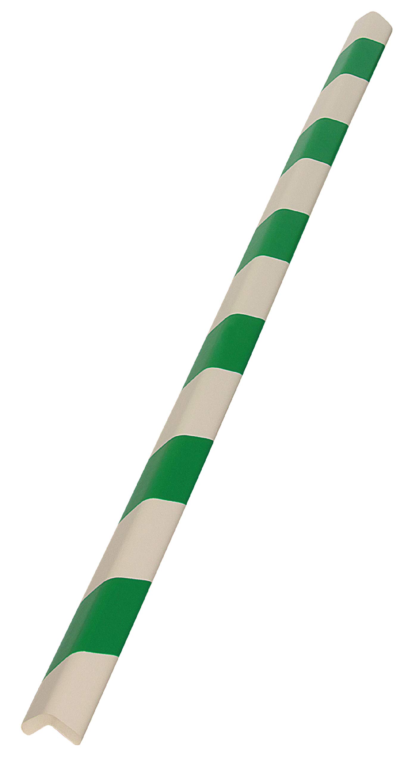 ◆商品名：カーボーイ 安心クッション L字型(小) 90cm グリーン/ホワイト(トラ)