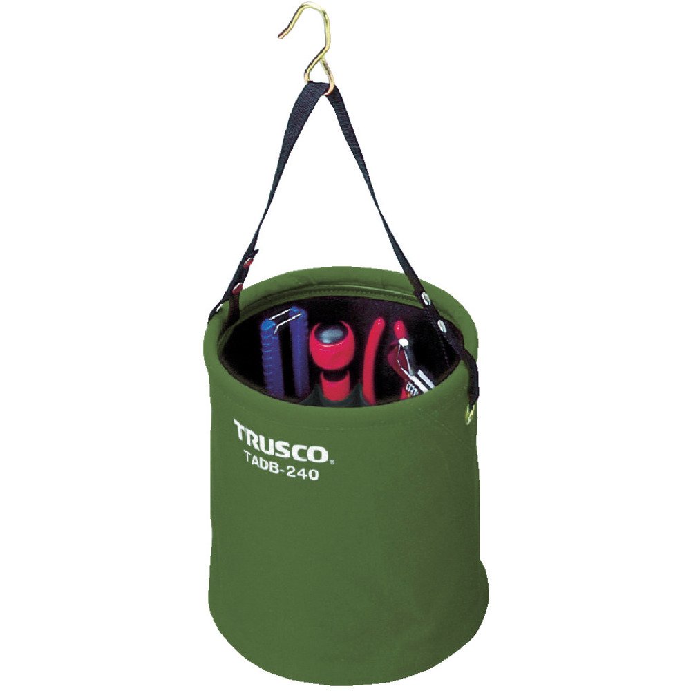 ◆商品名：TRUSCO(トラスコ) アタッチメント付電工バケツΦ200X230 OD色 TADB-200-OD