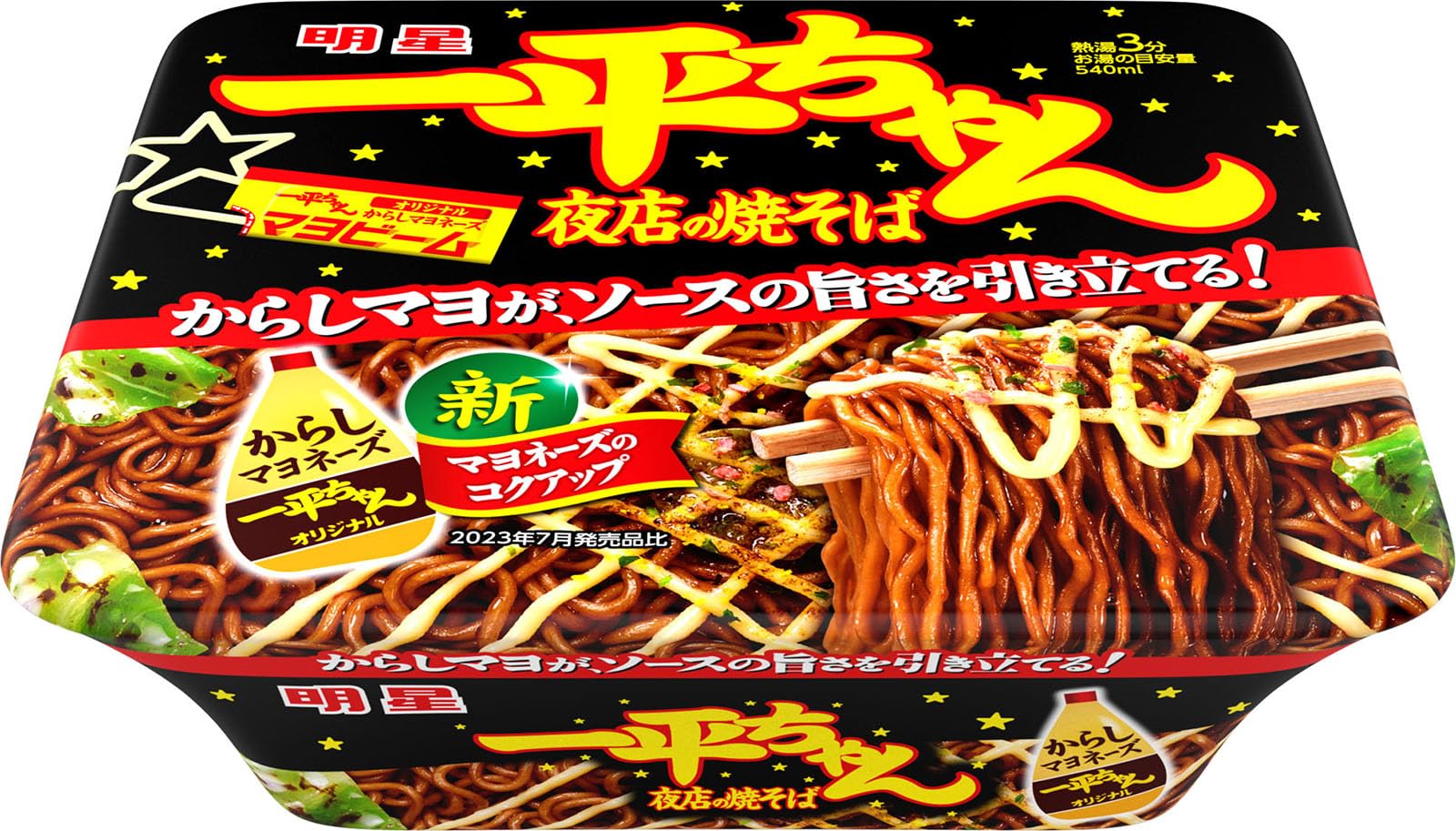 ◆商品名：明星 一平ちゃん夜店の焼そば 135g×12