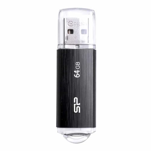 ◆商品名：シリコンパワー USBメモリ 64GB USB2.0 キャップ式 Ultima U02シリーズ ブラック SP064GBUF2U02V1K
