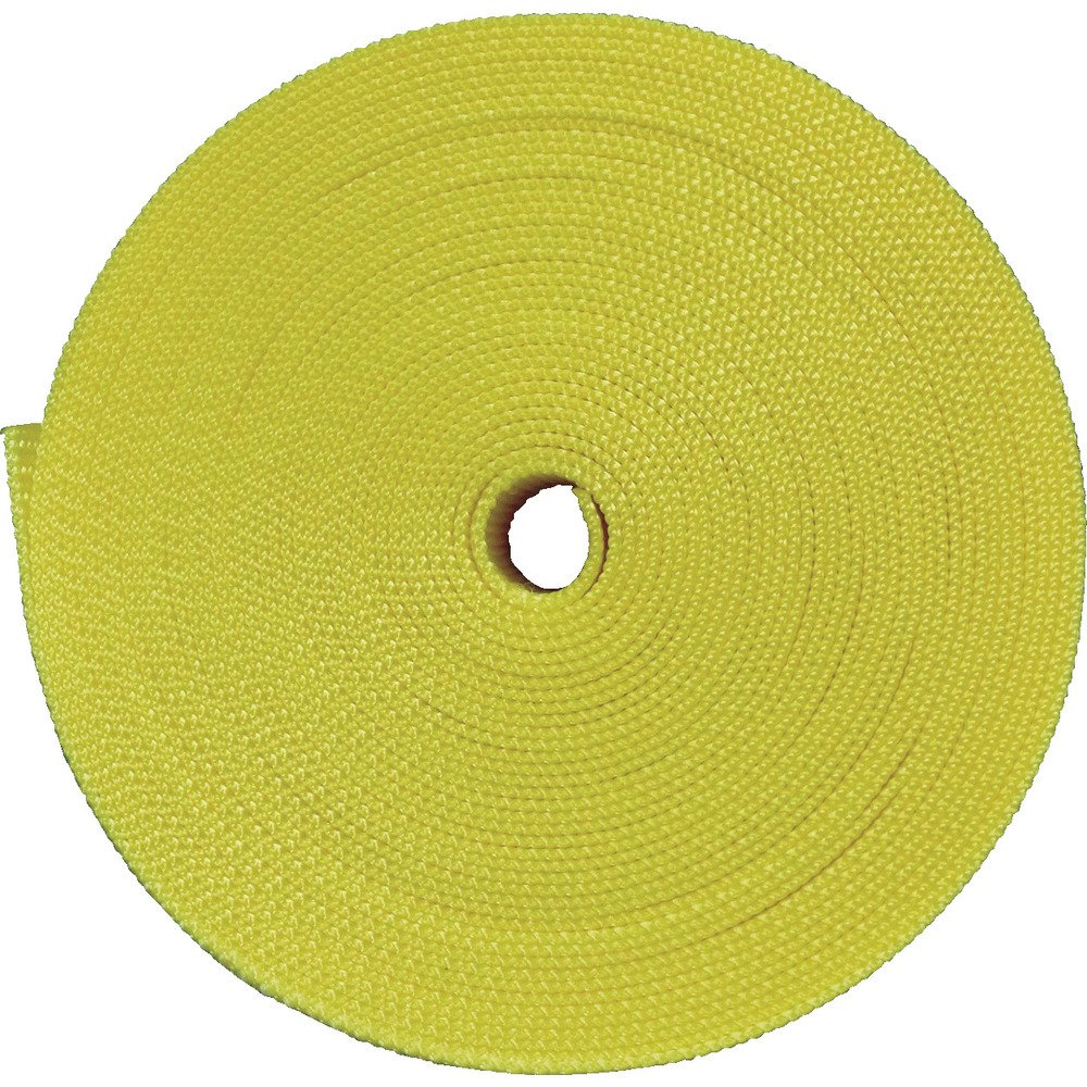◆商品名：TRUSCO(トラスコ) ナイロン平ベル 1.6t×38mm×10m 黄色 TNB3810-Y