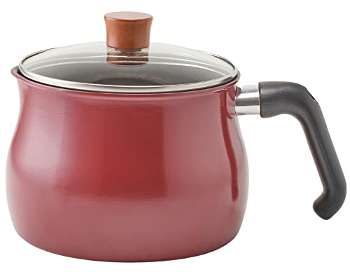 ◆商品名：和平フレイズ マルチポット Lサイズ 16cm 3L (3~4人用) レッド IH対応 ふっ素樹脂加工 ご飯鍋 ミルクパン 揚げ鍋 トゥーメイ ドルチェ To1台7役、使い勝手の良い可愛いマ