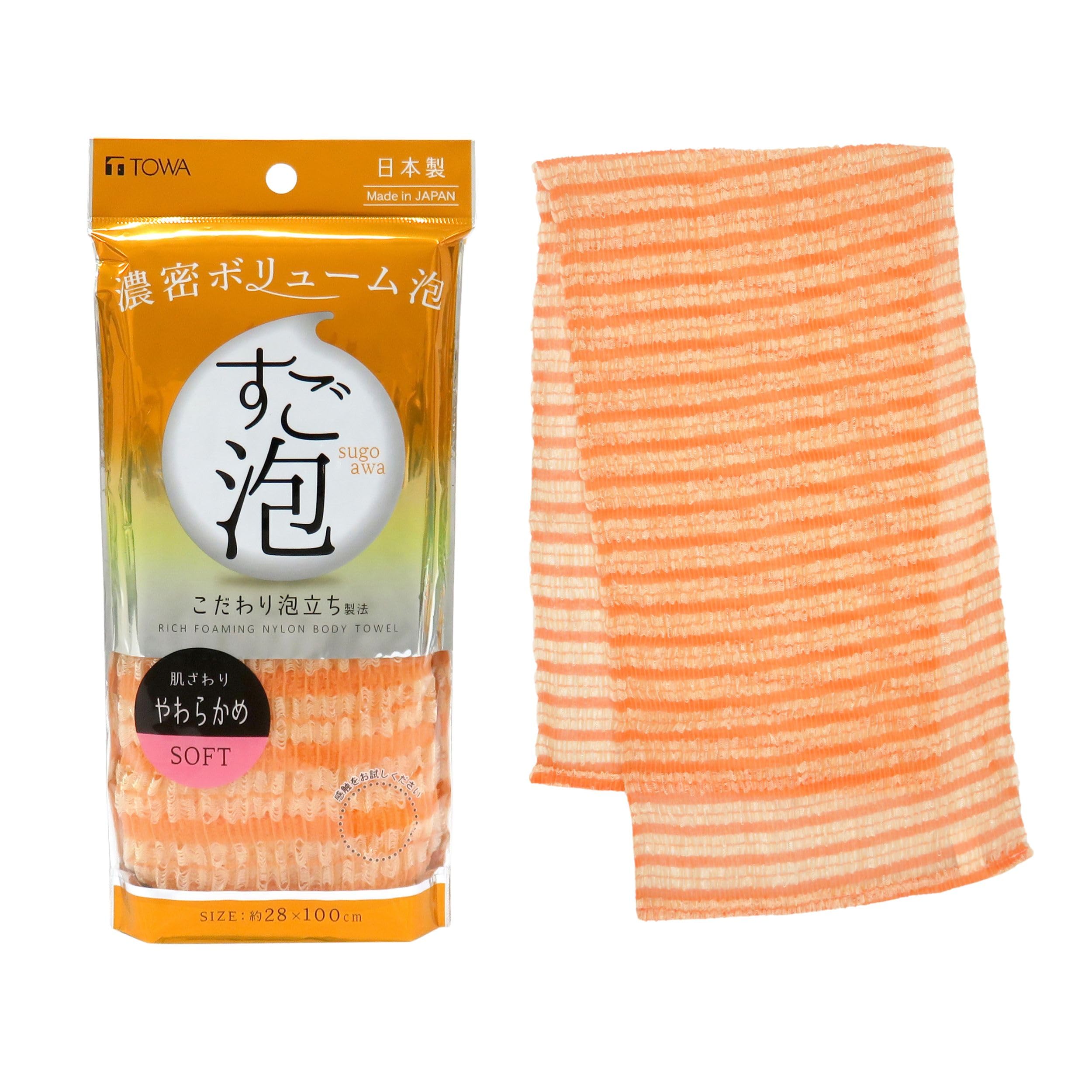 ◆商品名：東和産業 すご泡？ナイロンタオルやわらかめ