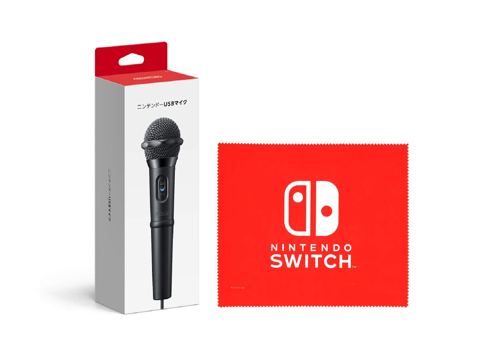 【任天堂純正品】ニンテンドーUSBマイク (【ネット限定】Nintendo Switch ロゴデザイン マイクロファイバークロス 同梱)