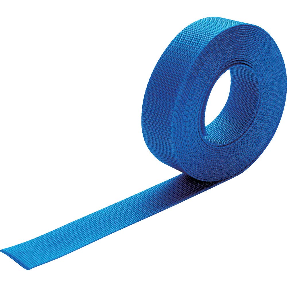 ◆商品名：TRUSCO(トラスコ) ナイロン平ベル 1.6t×38mm×10m 青 TNB3810-B