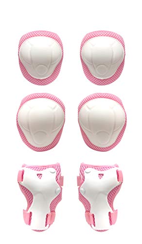 (Top)手の平ひじ膝の保護に セフティプロテクター ピンク/ホワイト 年齢目安2~6歳 一輪車 自転車 キックバイク