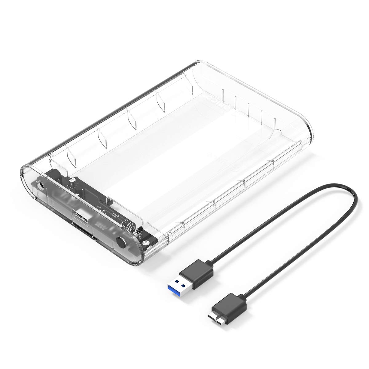 ◆商品名：ORICO 3.5インチ HDD ケース USB3.0 ドライブケース SATA3.0接続 5Gbps転送 3.5" HDD対応 16TBまで 電源アダプター付 静電気防止 PC材