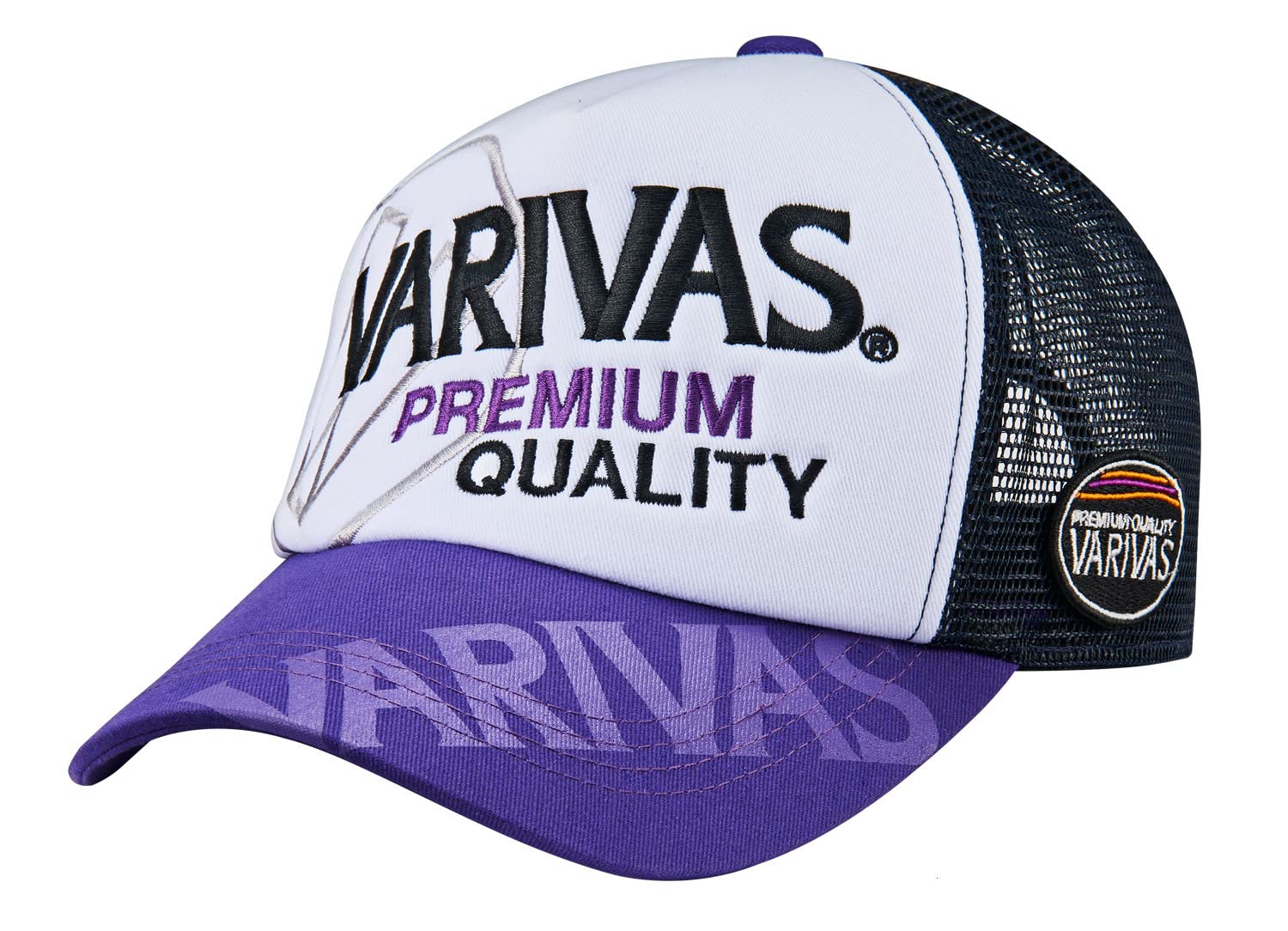 ◆商品名：バリバス(VARIVAS) ハーフメッシュキャップ VAC-71 パープル Free Size