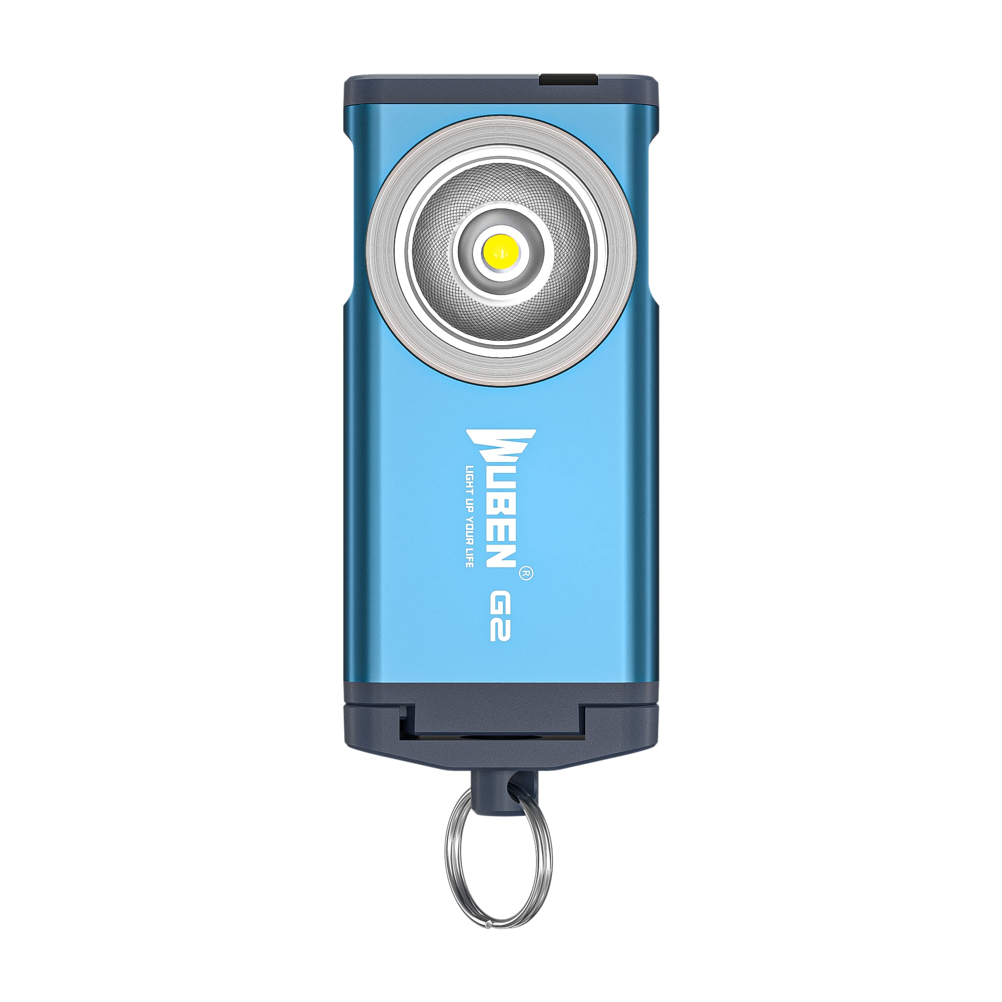 ◆商品名：ウーベン キーホルダーライト G2-BL 500ルーメン Type-C充電 耐衝撃性能1.5メートル ブルー●OSRAM P9 LED ×1搭載 ●明るさ最大500ルーメン ●最大照射距離4