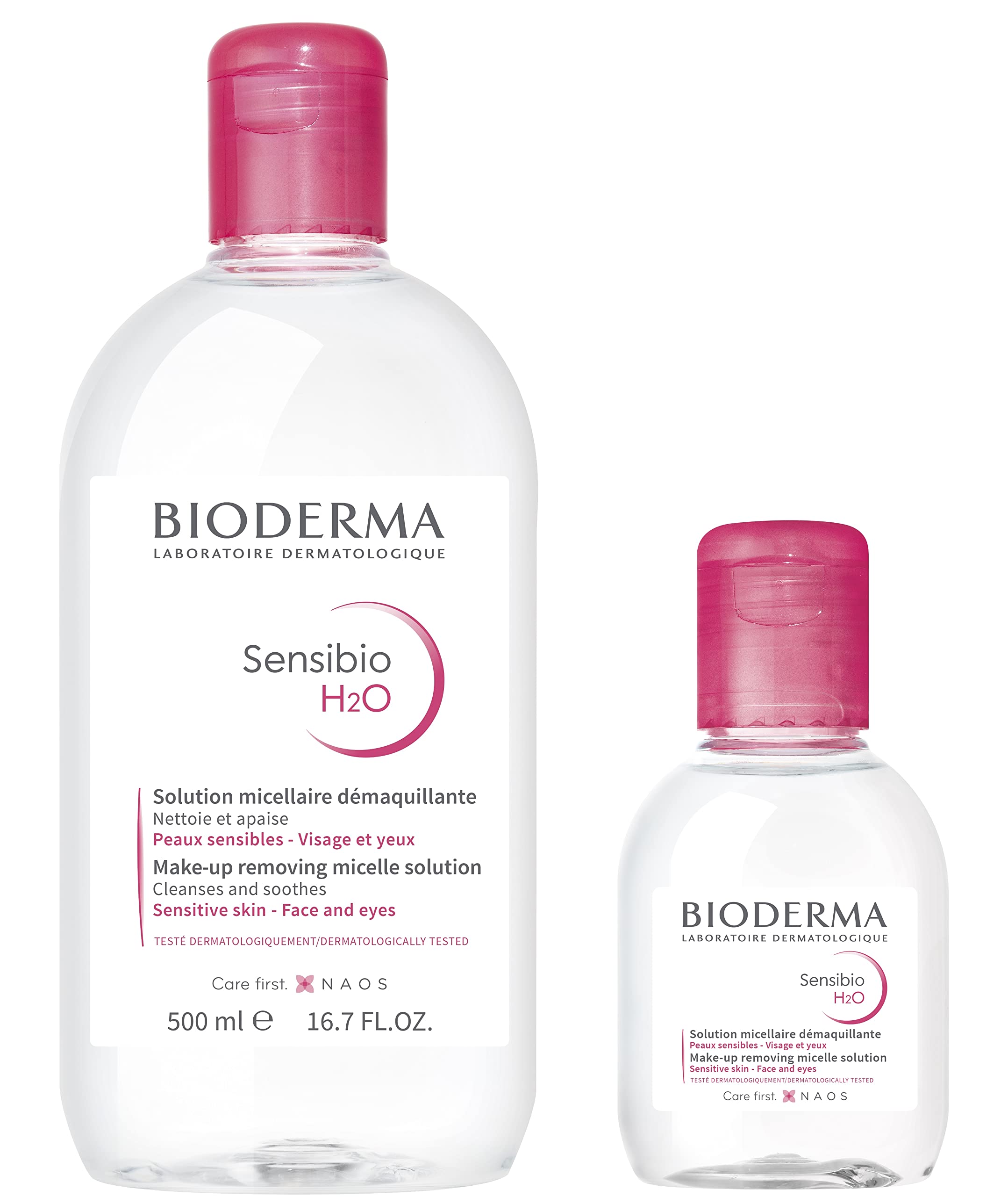 【正規品】ビオデルマ (Bioderma) サンシビオ エイチツーオー D 500mL+100mL セット 洗顔 メイク落とし クレンジング水 敏感肌用 無香料