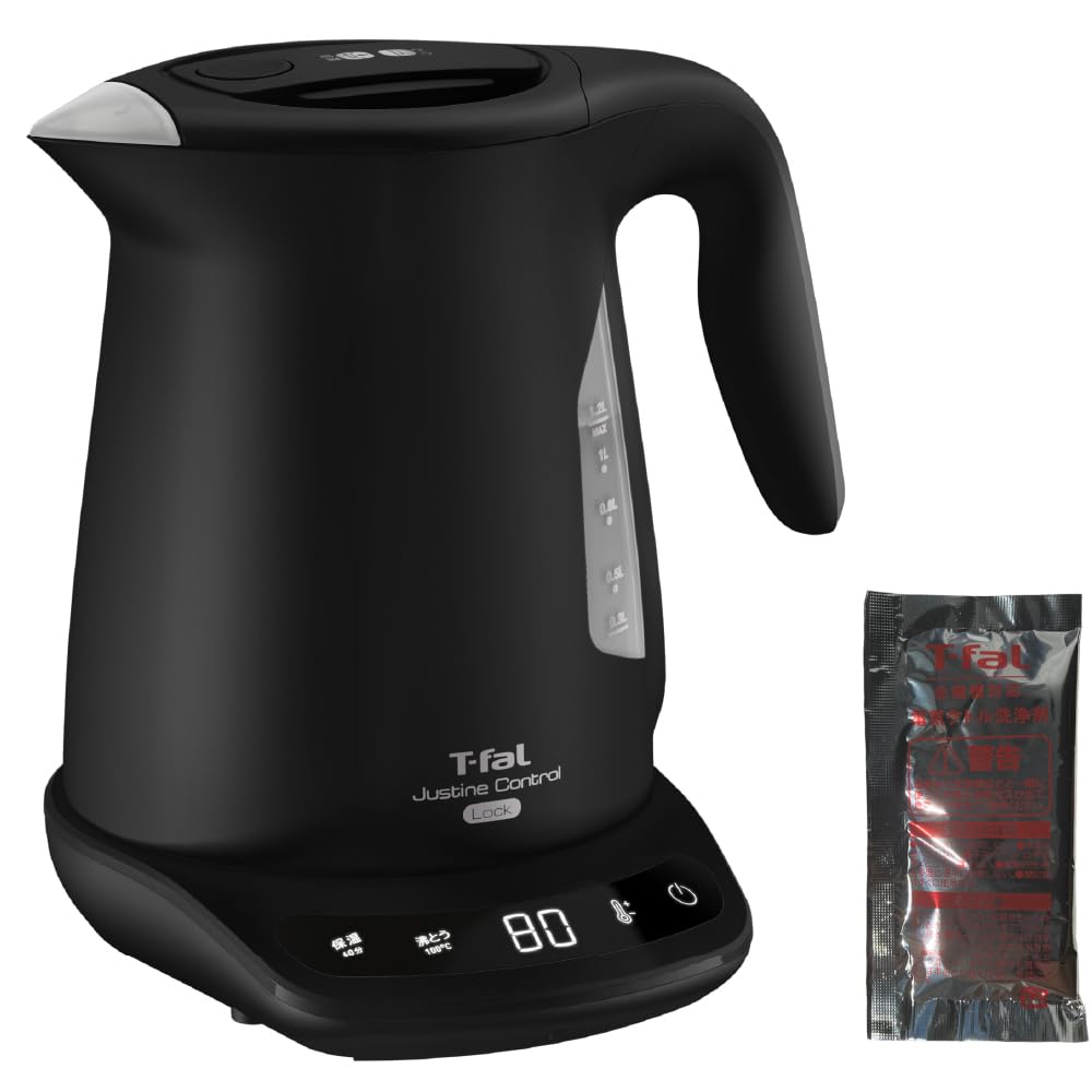 ◆商品名：【ネット限定】ティファール(T-fal) 電気ケトル 1.2L 温度調節 8段階 転倒お湯もれロック ジャスティン ロック コントロール ブ●倒れてもお湯がこぼれにくい転倒お湯もれロック機能