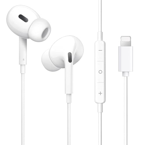 ◆商品名：【2024新版 】 Phone イヤホン 有線 イヤフォン 重低音 マイク付き 音量調節 通話対応 ヘッドホン 対応 Phone14/13/12/11/SE/X/XS/XR/XS