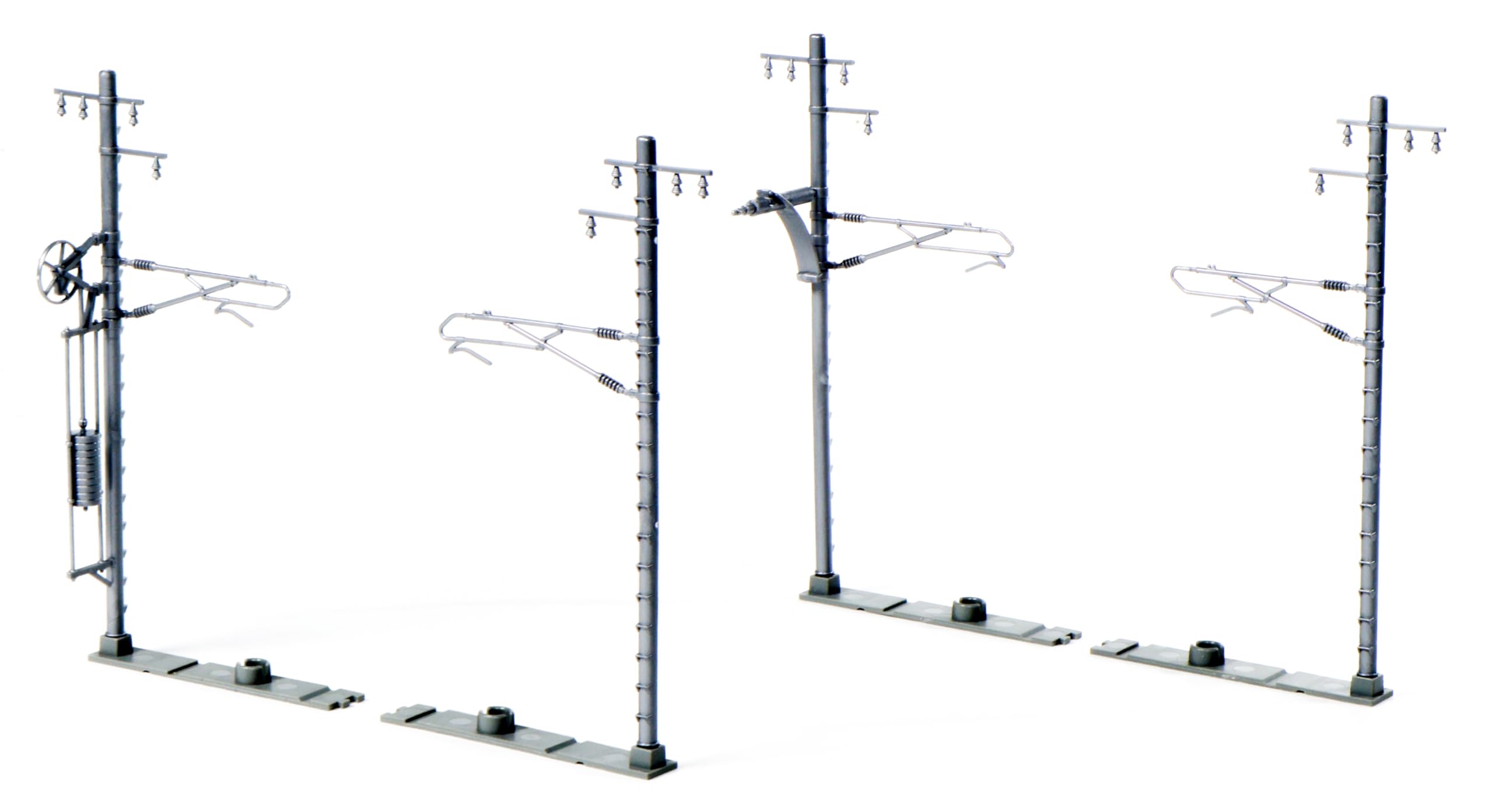 ◆商品名：KATO Nゲージ 単線ワイド架線柱 銀 20本入 23-066-2 鉄道模型 用品