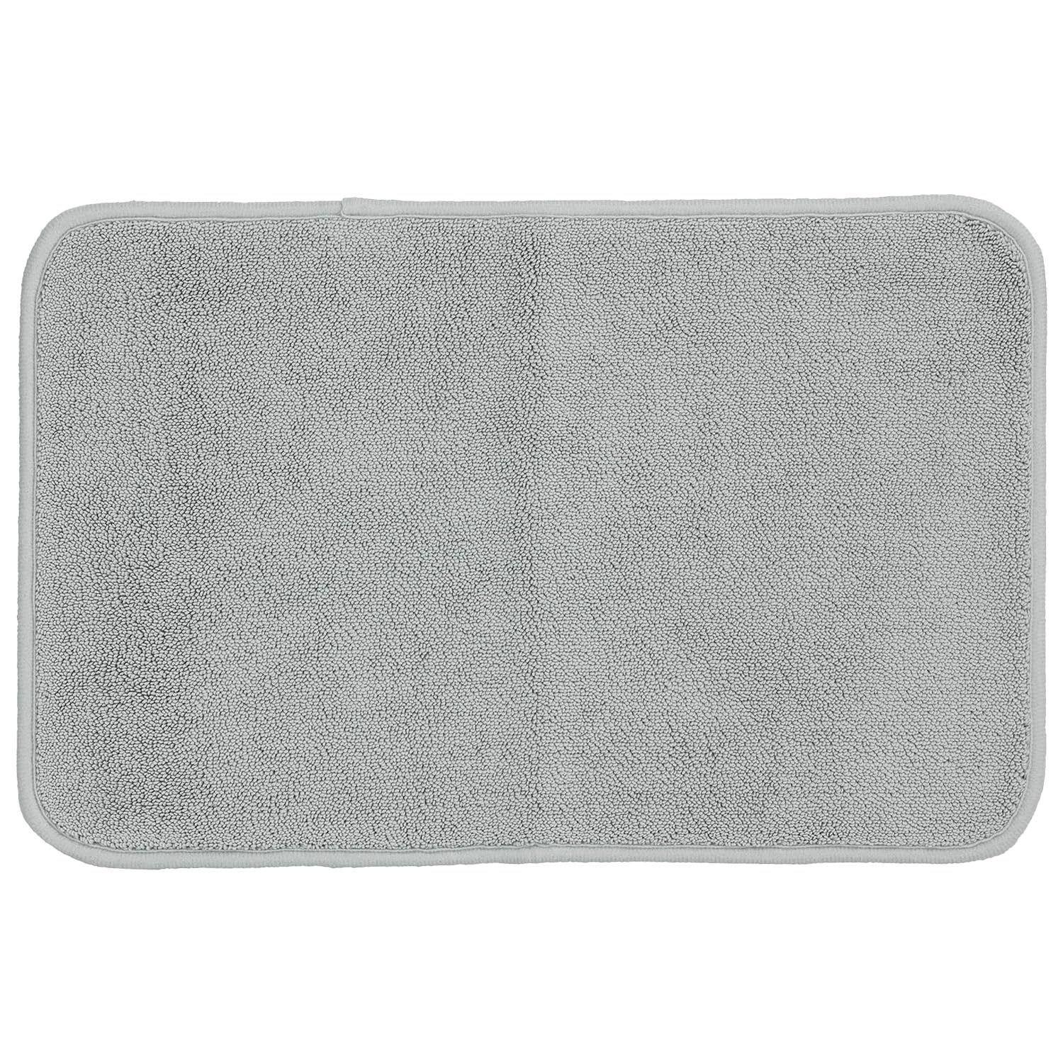 ◆商品名：激落ちくん 瞬間吸水 バスマット (M ・約57×40cm) グレー/抗菌 防臭 加工/すべり止め / 5人家族でも使える