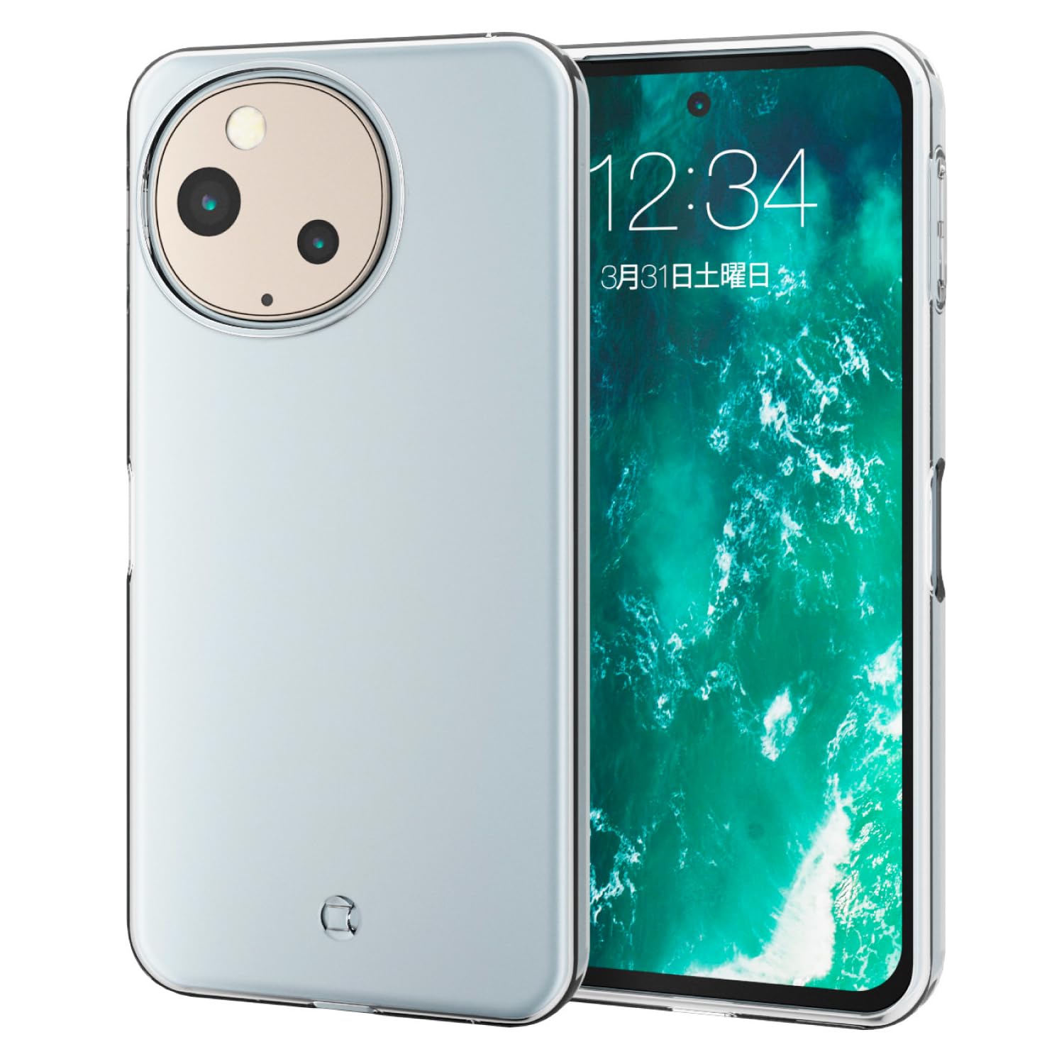 ◆商品名：エレコム AQUOS sense9 ケース ソフト クリア TPU 薄型 カメラレンズ保護設計 ストラップホール 極み PM-S244UCTCR