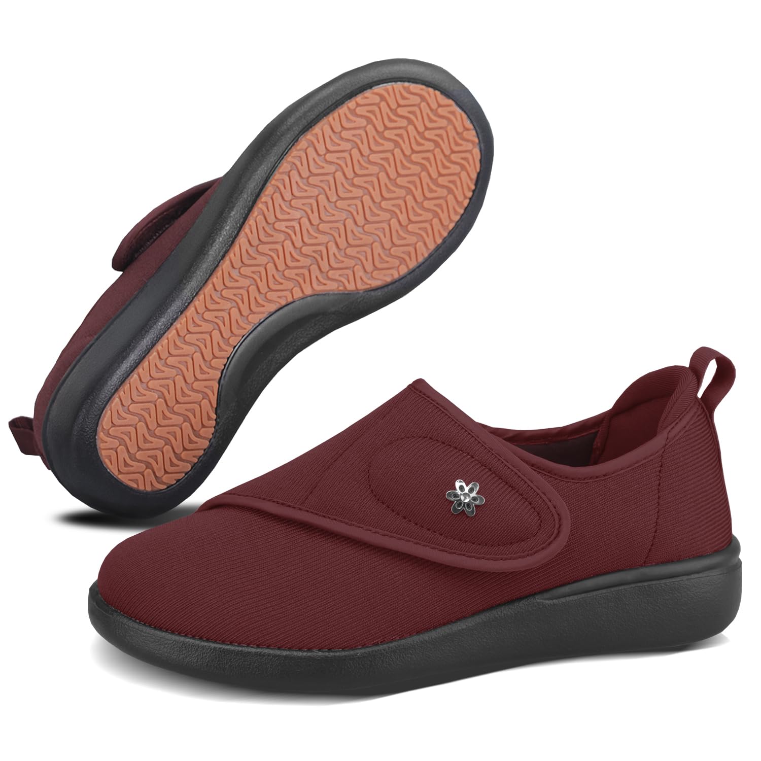 JFbaha 介護シューズ レディース 4e リハビリシューズ 女性用 介護 靴 滑り止め 上履き 介護用靴 婦人 高齢者 靴 室内履き 軽量 シニア