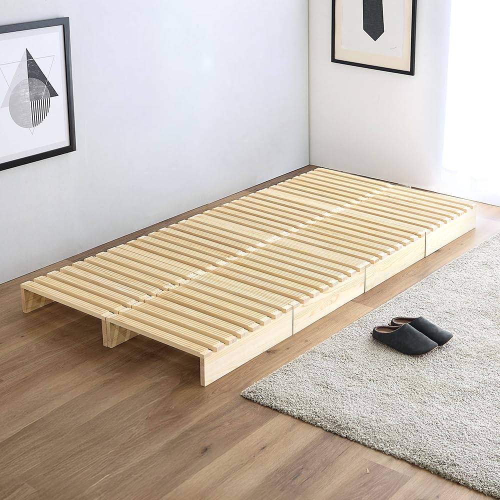 アイリスプラザ ベッドフレーム パレットベッド 自由に組み換え 軽量 フレーム パイン材 すのこ ローベッド 組み立てかんたん すのこベッ